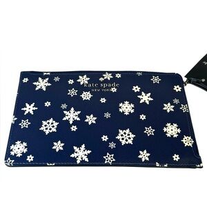 Kate Spade New York‎ Snowflake Wristlet – Blue Multi NWT